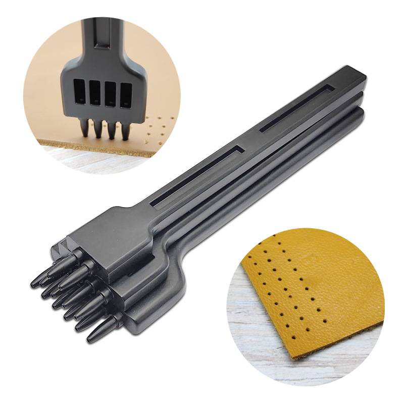 Leatherwork Punching Tool - 3 buah/Set alat kulit DIY baja