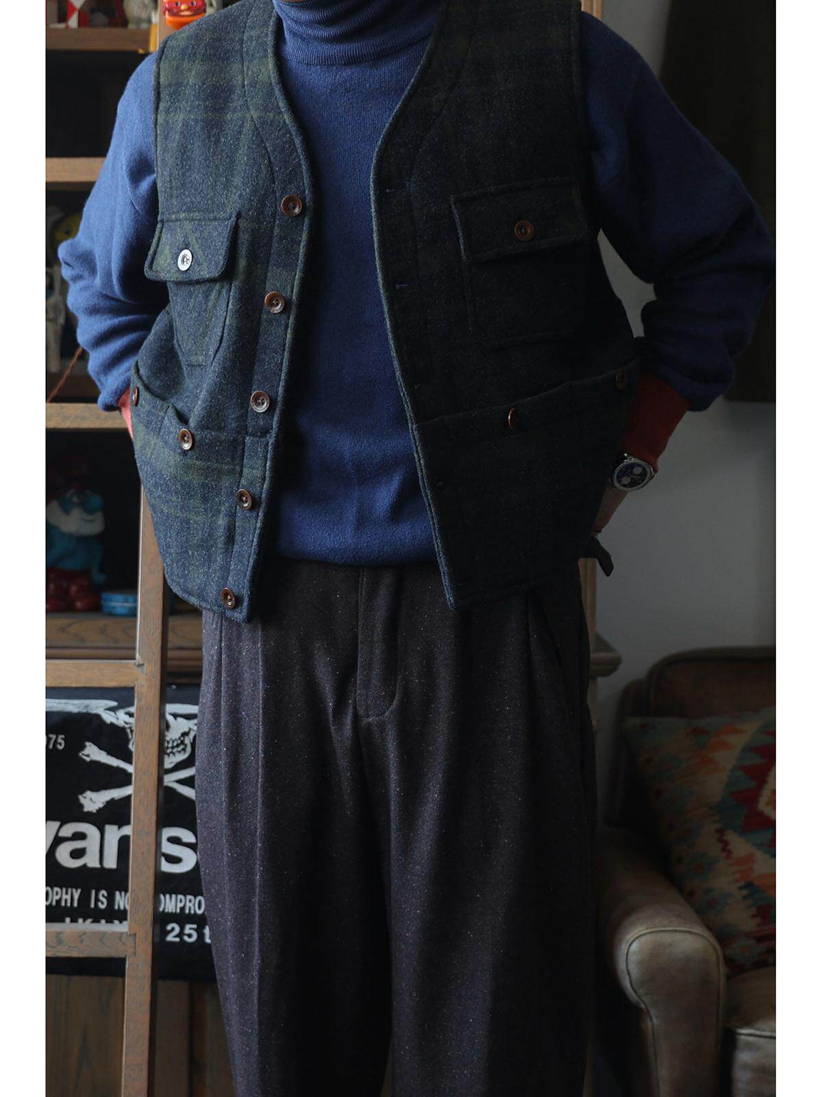 Leather Work Vest - Rompi Kerja Secondorder FW24 6 Kantong