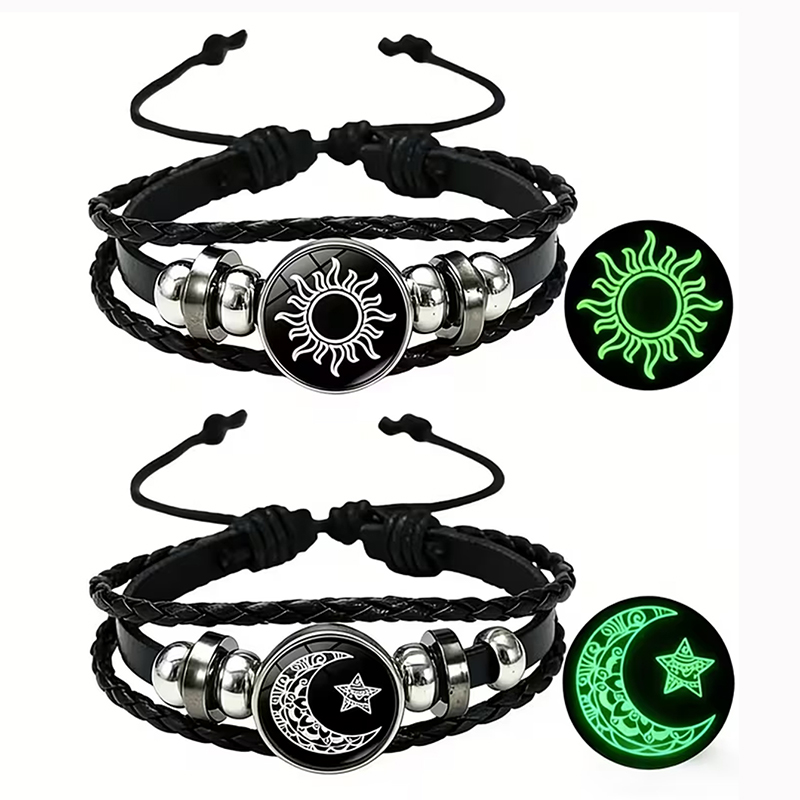 Snap Fastener Setter - 2Pcs Gelang Pasangan Glow in the