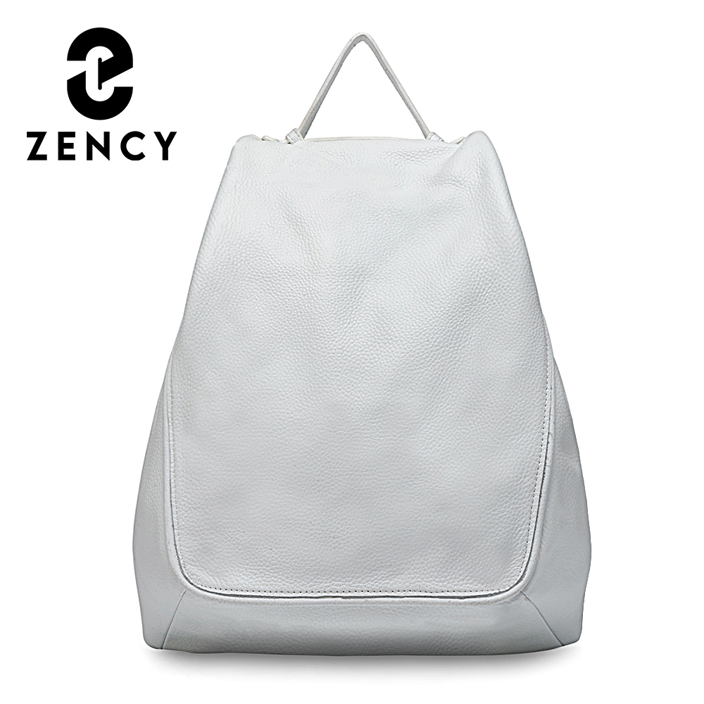 Leather Work Backpack - Zency Ransel Anti Maling Kulit Asli