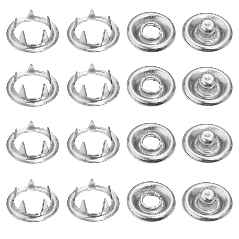 Snap Fastener Setter - SAUVOO 50set kancing jepret besi 9.5/11mm