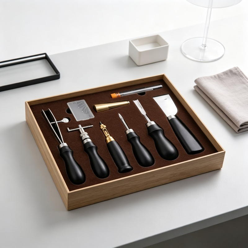 Beginner Leatherwork Kit - Perlengkapan Jahit Kulit Lengkap, Set Alat
