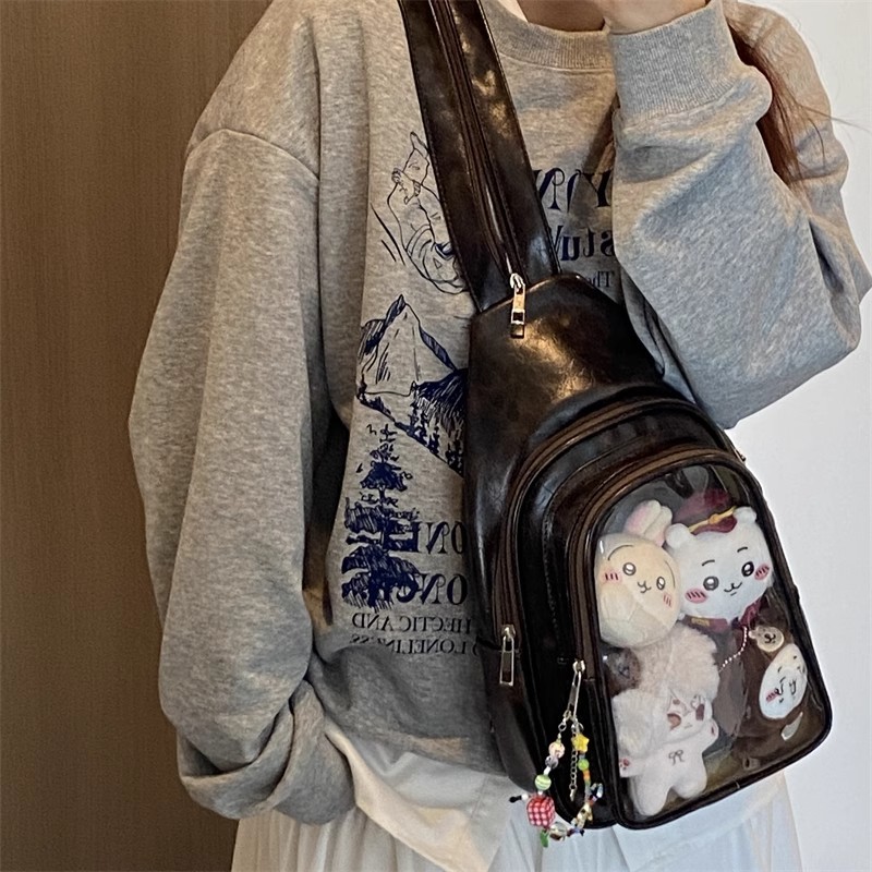 Leather Work Backpack - JIAERDI Tas Anime Ita Cocok untuk