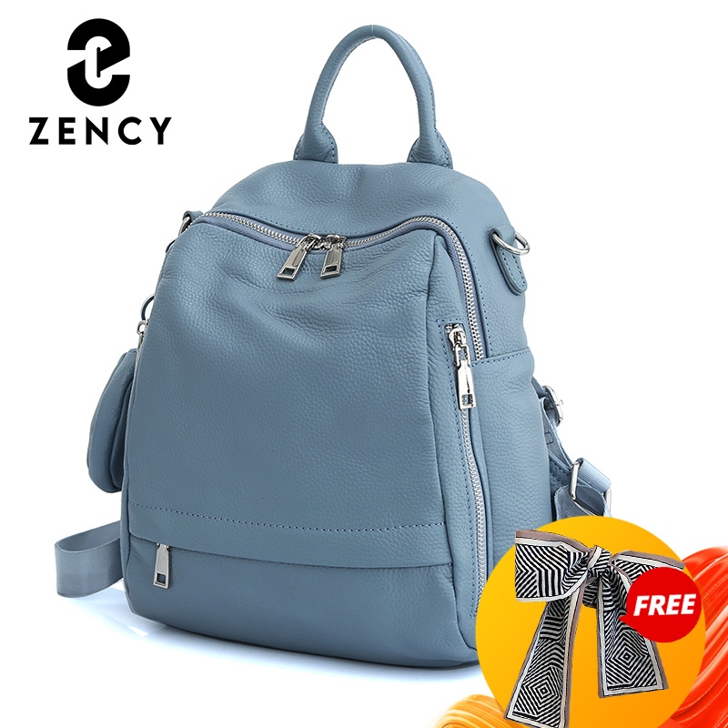 Leather Work Backpack - Zency Tas Ransel Kulit Asli Wanita