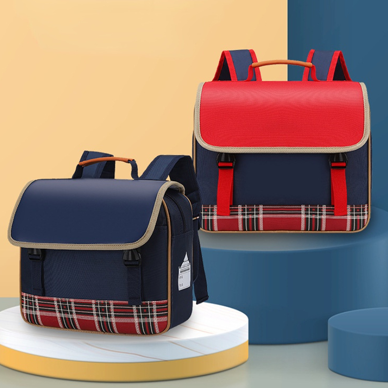 Leather Work Backpack - Anak-anak Bayi Siswa Sekolah Dasar Horisontal
