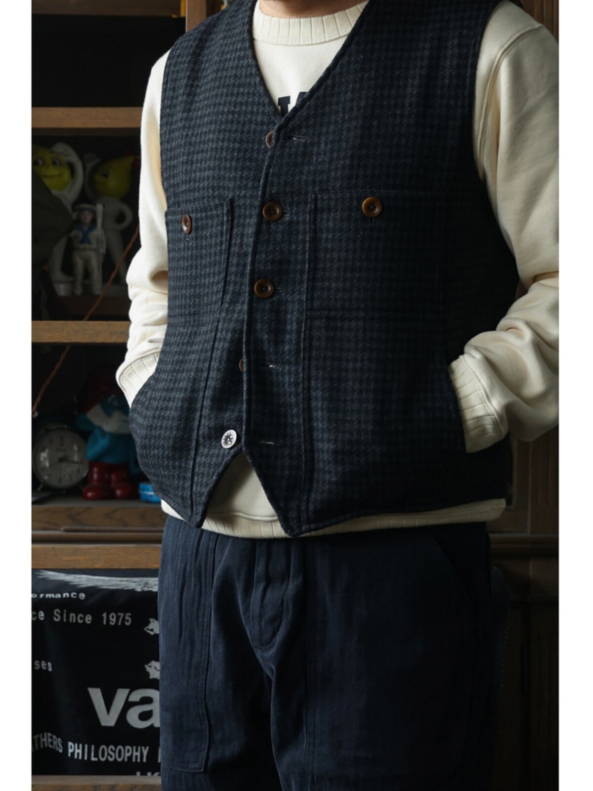 Leather Work Vest - Rompi Kerja Wol Vintage Secondorder FW24