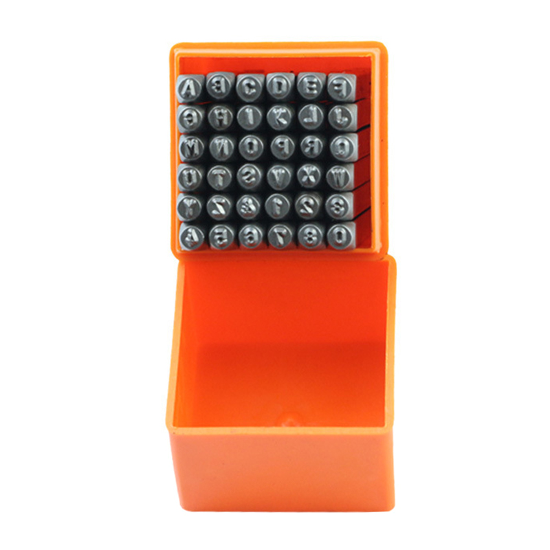 Leatherwork Punching Tool - 36 Buah Set Pembuat Stempel Desain