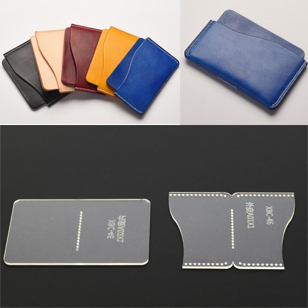 Leatherwork Hobby - Cetakan Pola Dompet Kartu dari Kulit