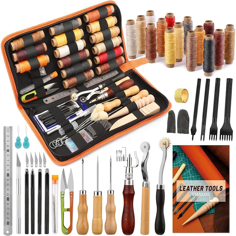 Beginner Leatherwork Kit - Peralatan Kerja Kulit Kit Kerajinan Kulit