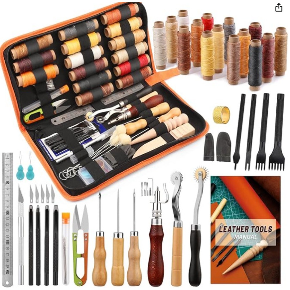 Beginner Leatherwork Kit - Alat Kerja Kulit Kit Kerajinan Kulit