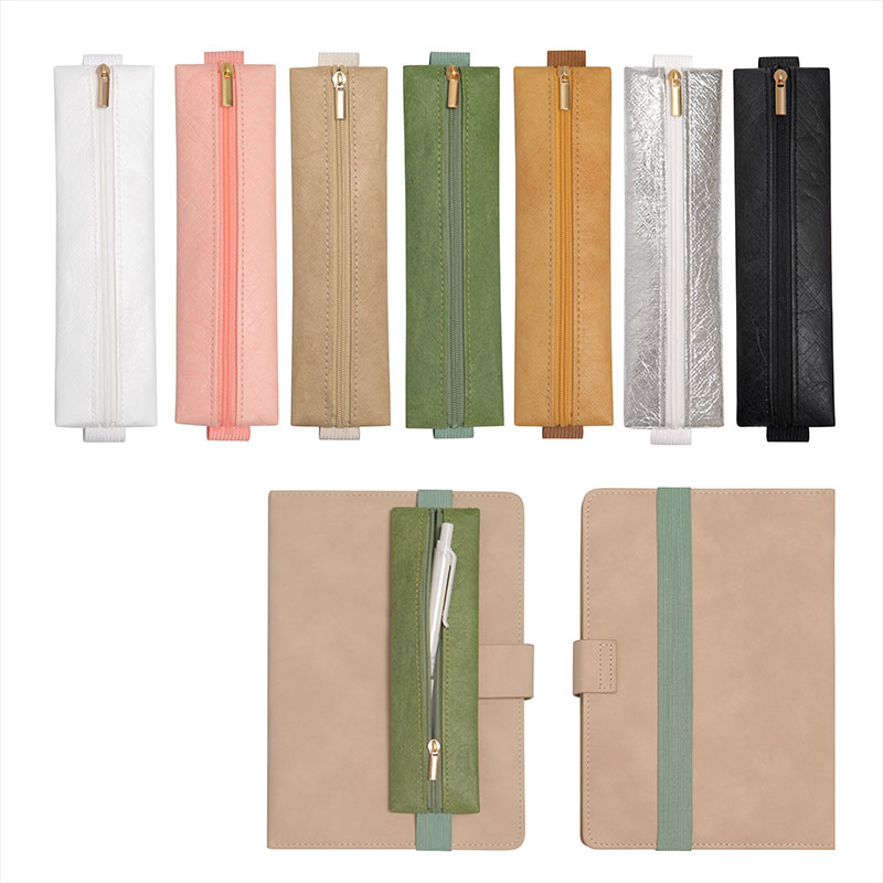 Leather Work Notepad - 1 Buah Tempat Pena Pita Elastis