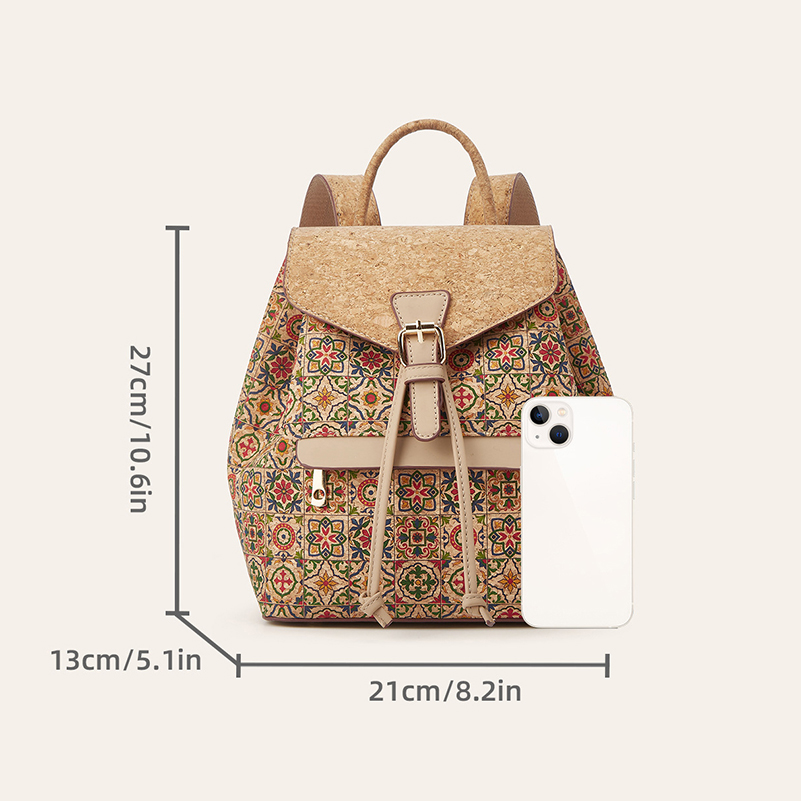 Tas Ransel Kulit Gabus Retro M - Leather Work Backpack ulasan dan harga