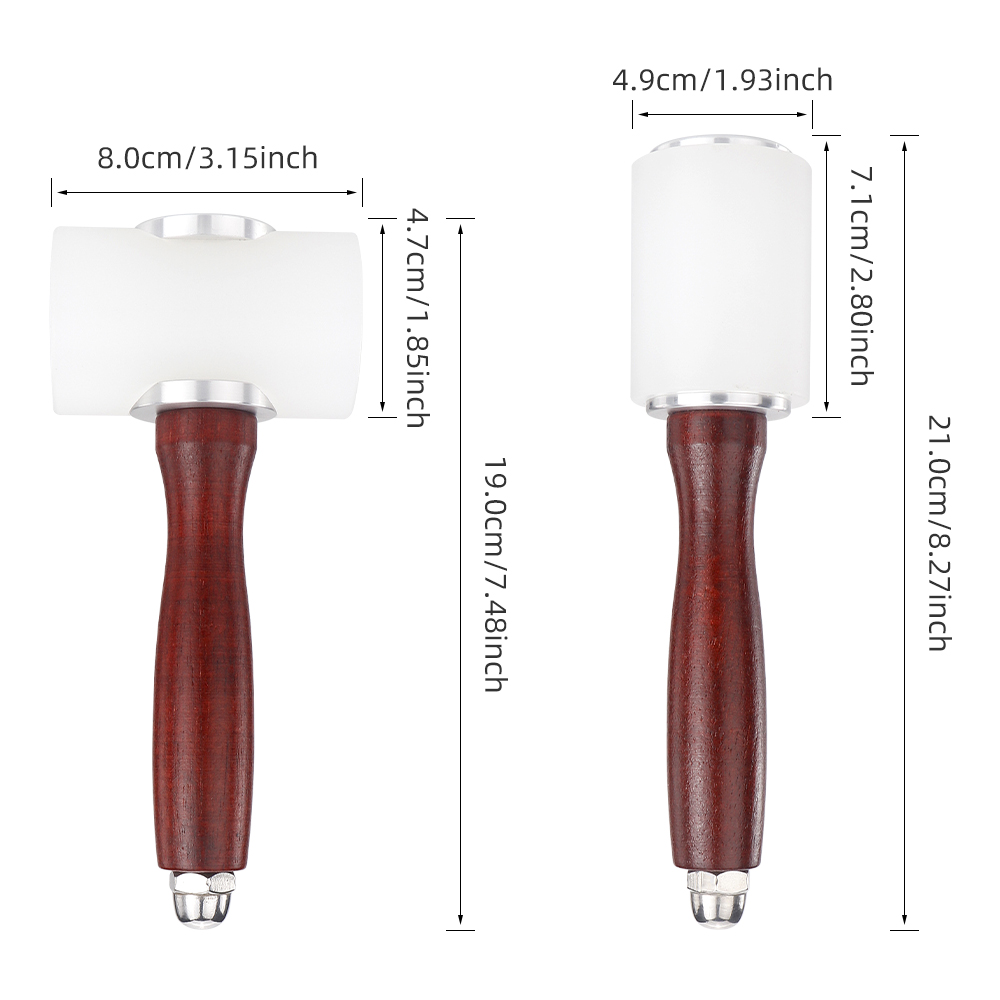 Palu Ukir Kulit DIY, Palu Kera - Leatherwork Mallet ulasan dan harga