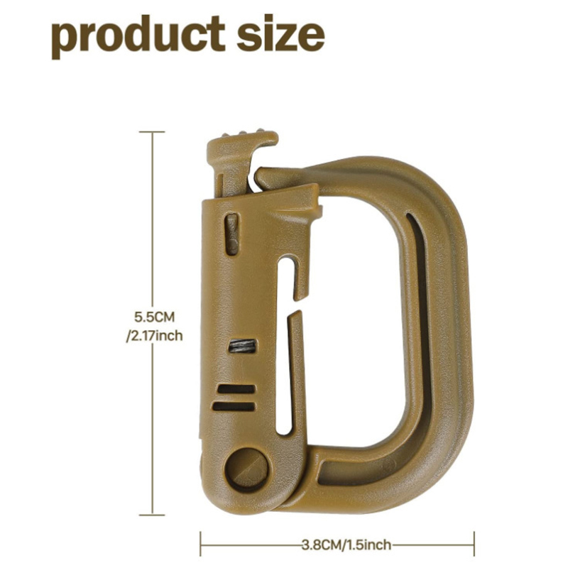 5 buah Grimloc Molle Carabiner - Snap Fastener Setter ulasan dan harga