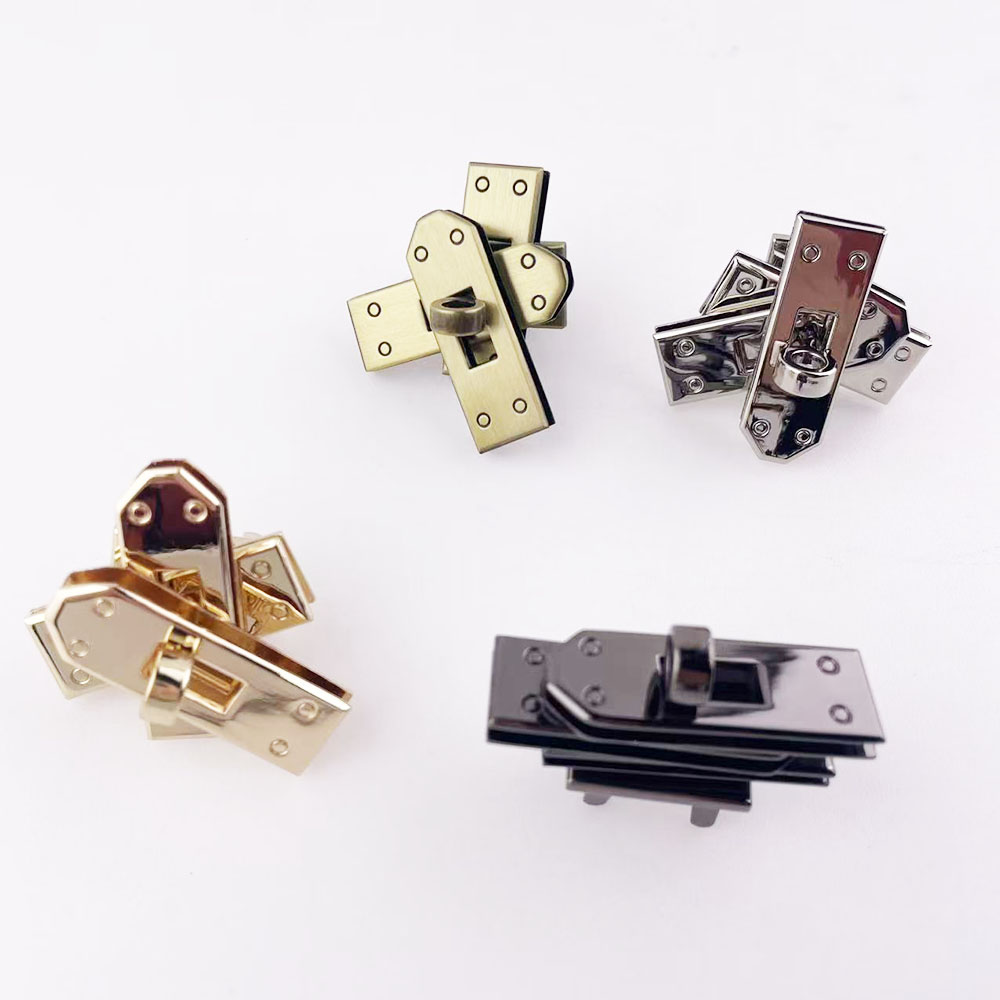 1set(4pcs) 46mm Kunci Tas Loga - Leatherwork Hardware ulasan dan harga