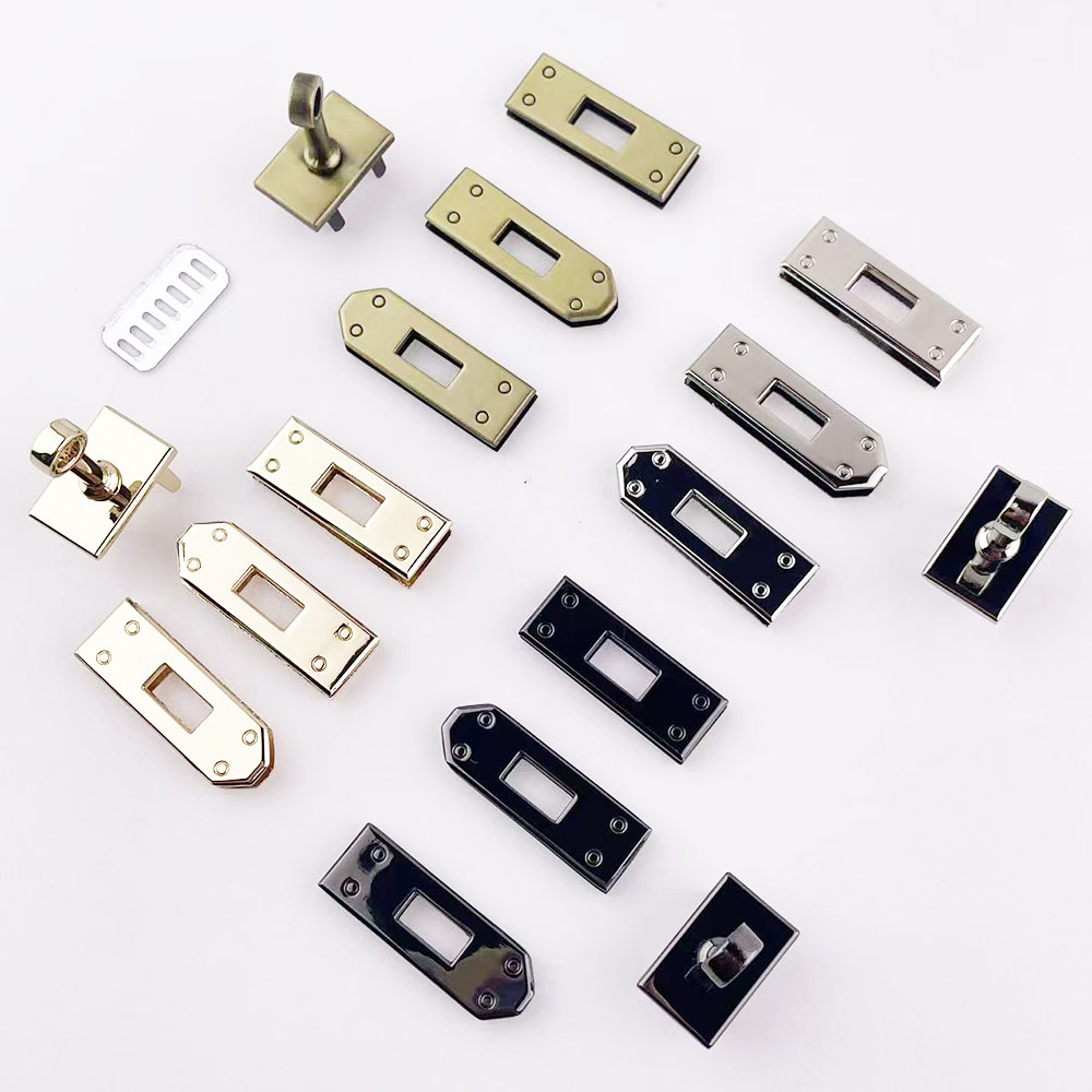 1set(4pcs) 46mm Kunci Tas Loga - Leatherwork Hardware ulasan dan harga