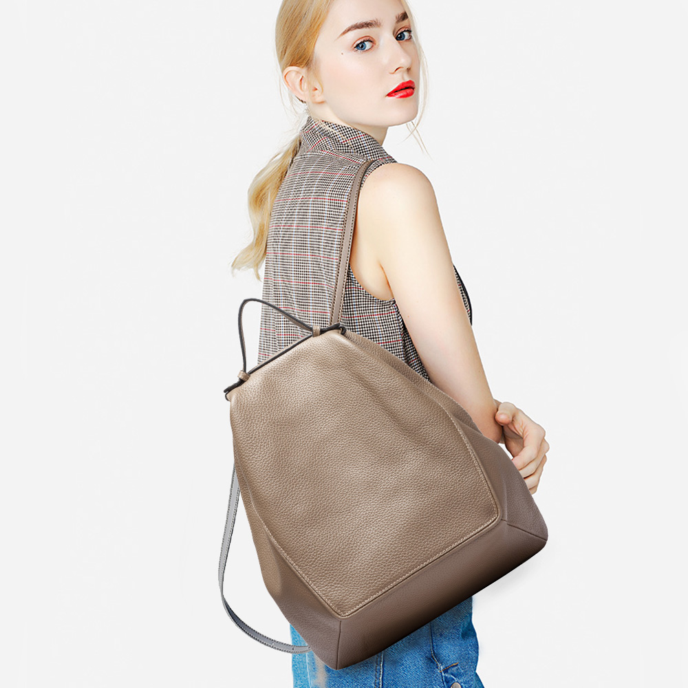Zency Ransel Anti Maling Kulit - Leather Work Backpack ulasan dan harga