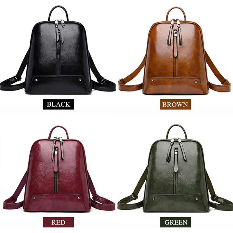 Wanita Ransel Kulit Ransel Fas - Leather Work Backpack ulasan dan harga