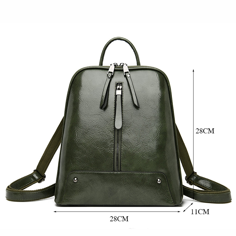 Wanita Ransel Kulit Ransel Fas - Leather Work Backpack ulasan dan harga