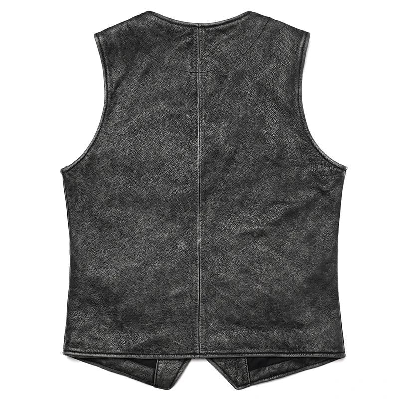 Gery jaket rompi tanpa lengan  - Leather Work Vest ulasan dan harga