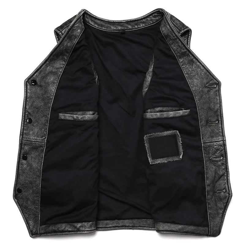Gery jaket rompi tanpa lengan  - Leather Work Vest ulasan dan harga