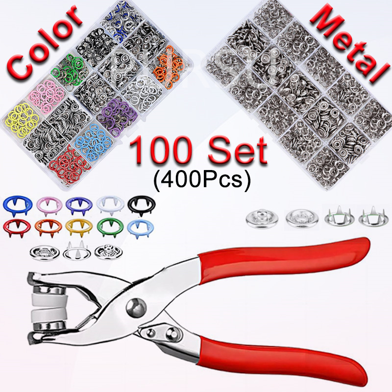 100 set tang jepret otomatis T - Snap Fastener Setter ulasan dan harga