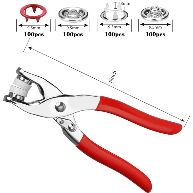 100 set tang jepret otomatis T - Snap Fastener Setter ulasan dan harga