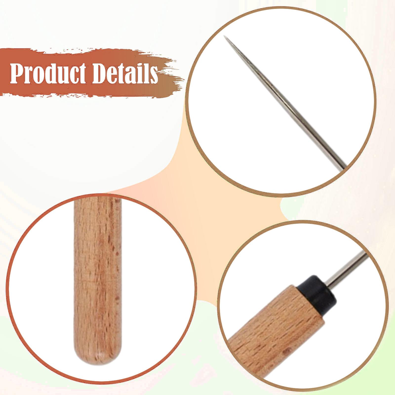 Alat Jahit Tangan Awl untuk Ke - Beginner Leatherwork Kit ulasan dan harga
