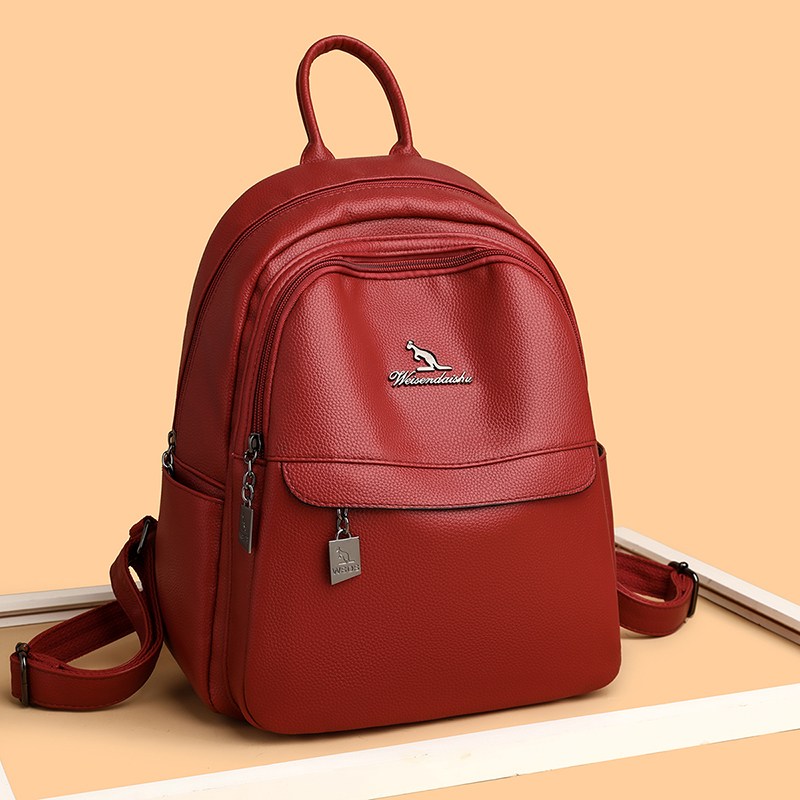 Tas bahu wanita, ransel kulit  - Leather Work Backpack ulasan dan harga