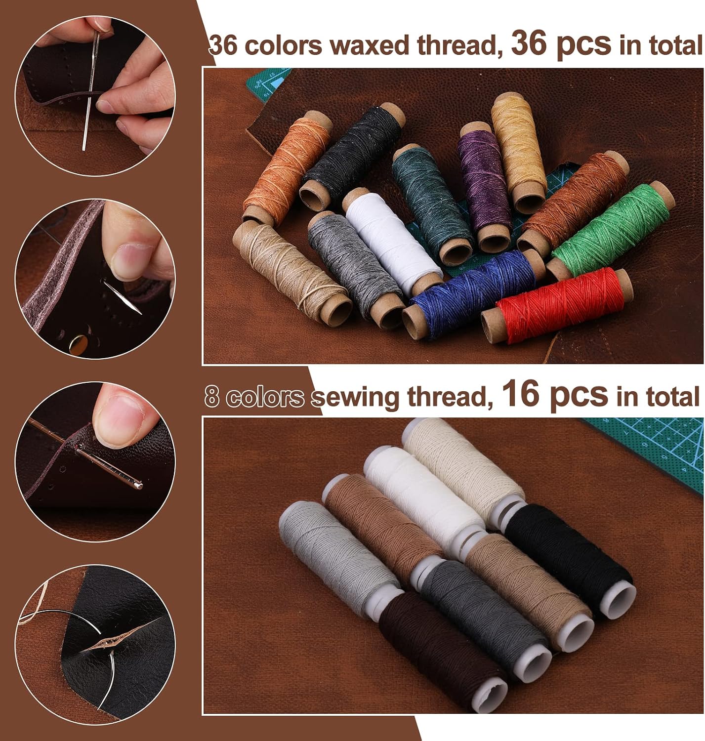628Pcs Set Peralatan Kerja Kul - Beginner Leatherwork Kit ulasan dan harga