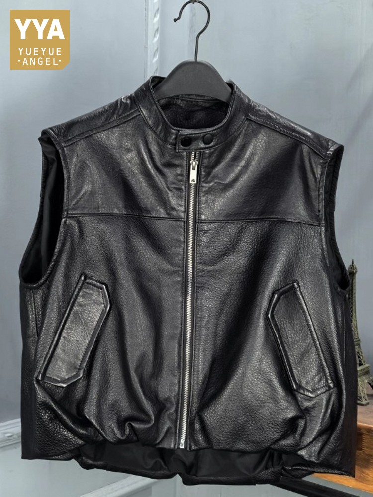 Rompi Wanita Kulit Domba Alami - Leather Work Vest ulasan dan harga