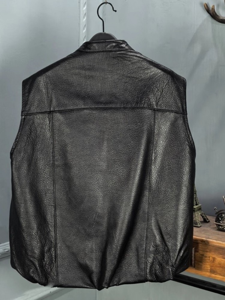 Rompi Wanita Kulit Domba Alami - Leather Work Vest ulasan dan harga