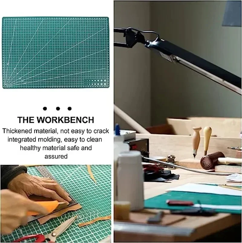 A3 A4 A5 PVC Cutting Mat Patch - Leatherwork Mallet ulasan dan harga