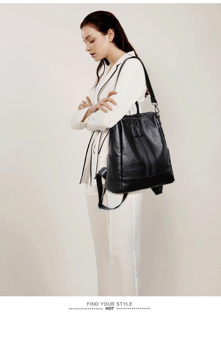 Ransel Kulit Lembut Wanita Tas - Leather Work Backpack ulasan dan harga