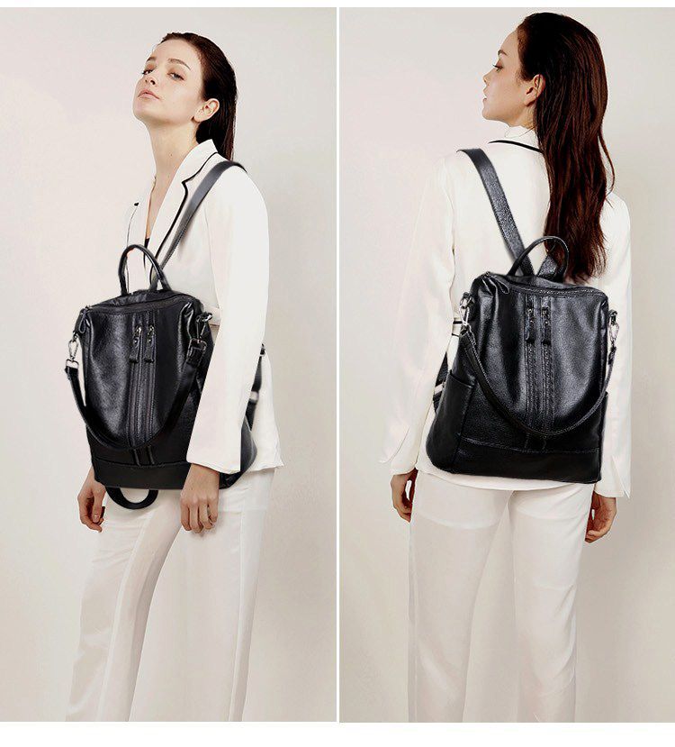 Ransel Kulit Lembut Wanita Tas - Leather Work Backpack ulasan dan harga
