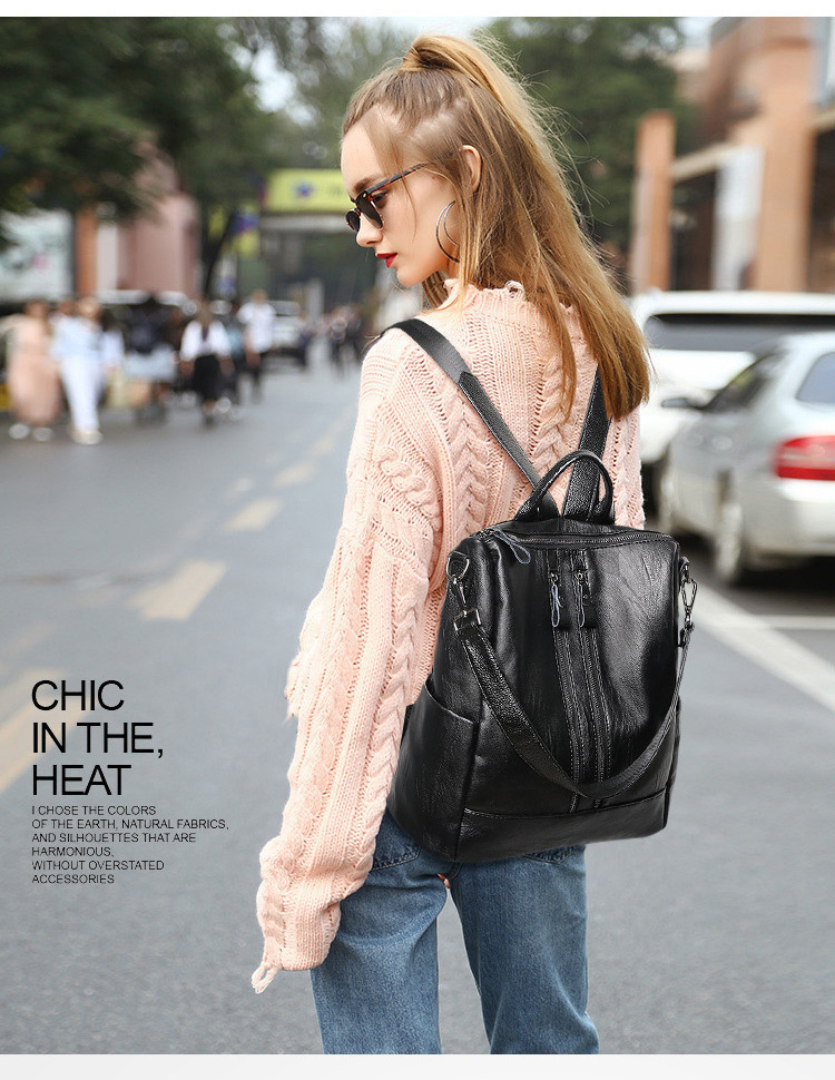 Ransel Kulit Lembut Wanita Tas - Leather Work Backpack ulasan dan harga