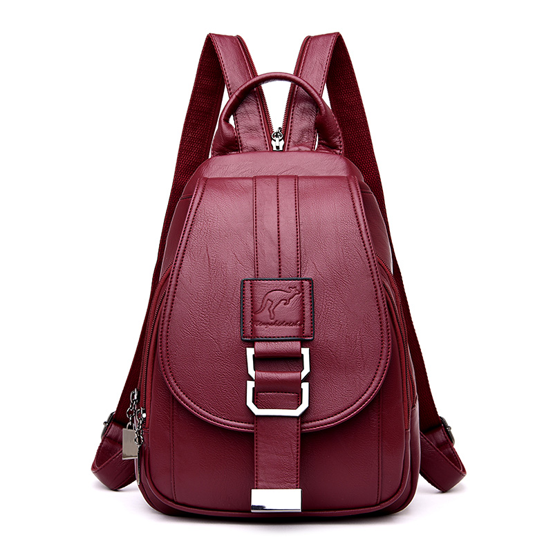 Ransel Sekolah 6 warna wanita, - Leather Work Backpack ulasan dan harga