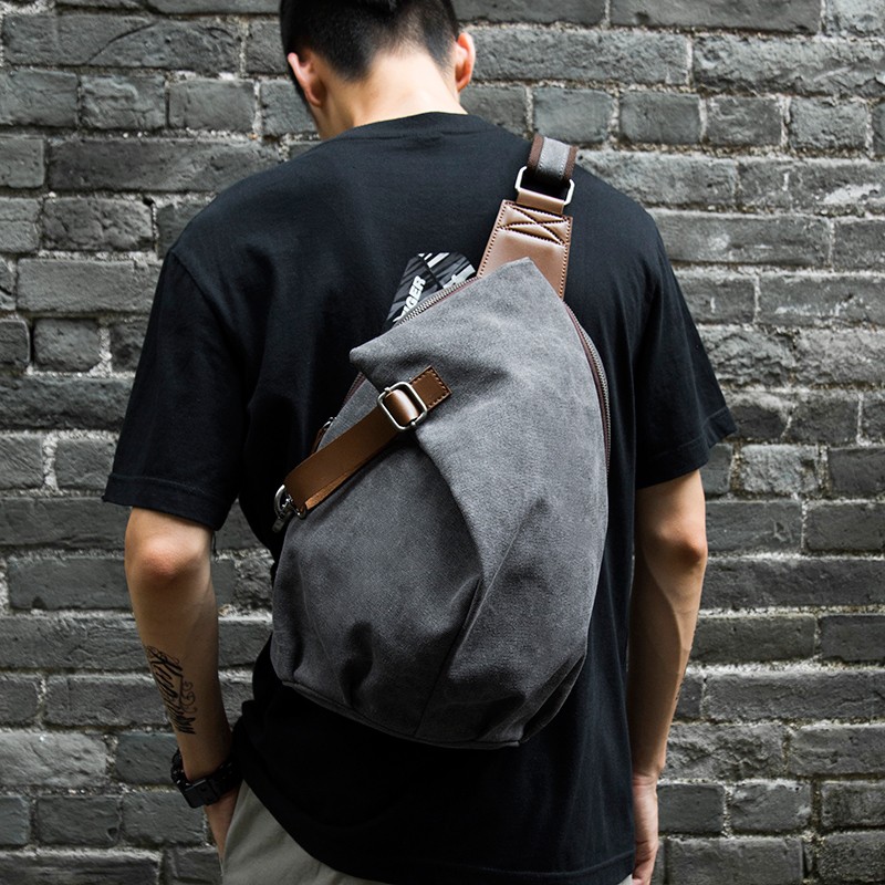 Tas Selempang Kanvas Retro Kap - Leather Work Backpack ulasan dan harga
