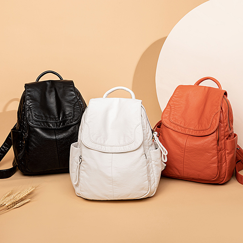 Tas punggung wanita, ransel pu - Leather Work Backpack ulasan dan harga