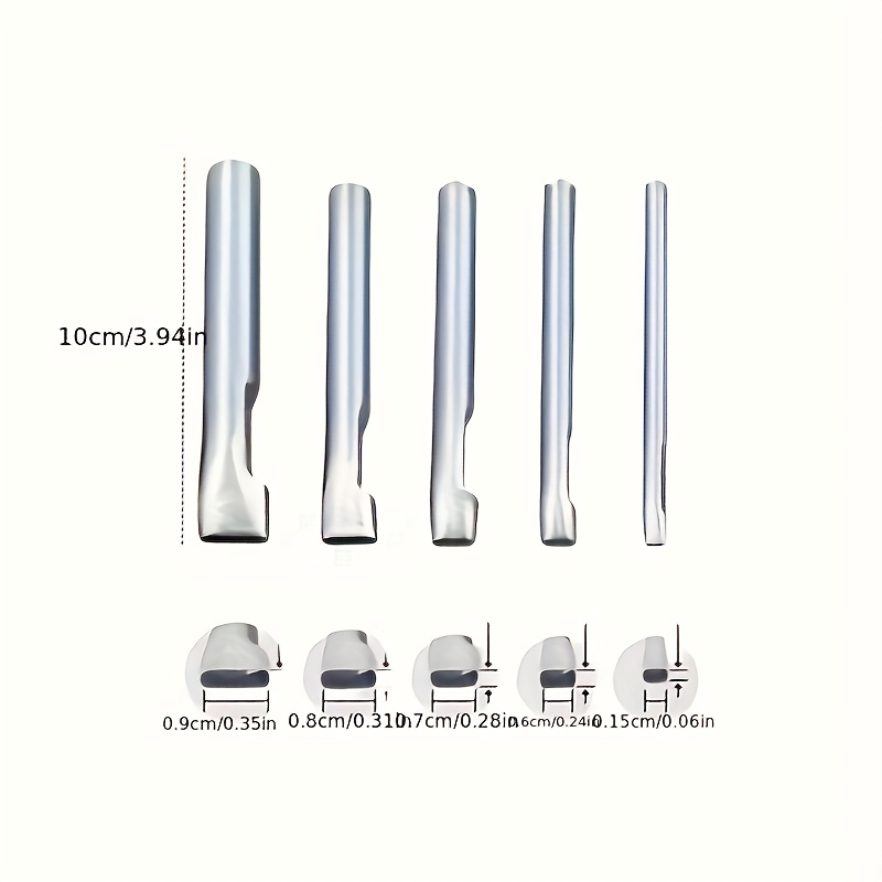 5pcs Alat Pembuat Lubang Oval  - Leatherwork Punching Tool ulasan dan harga