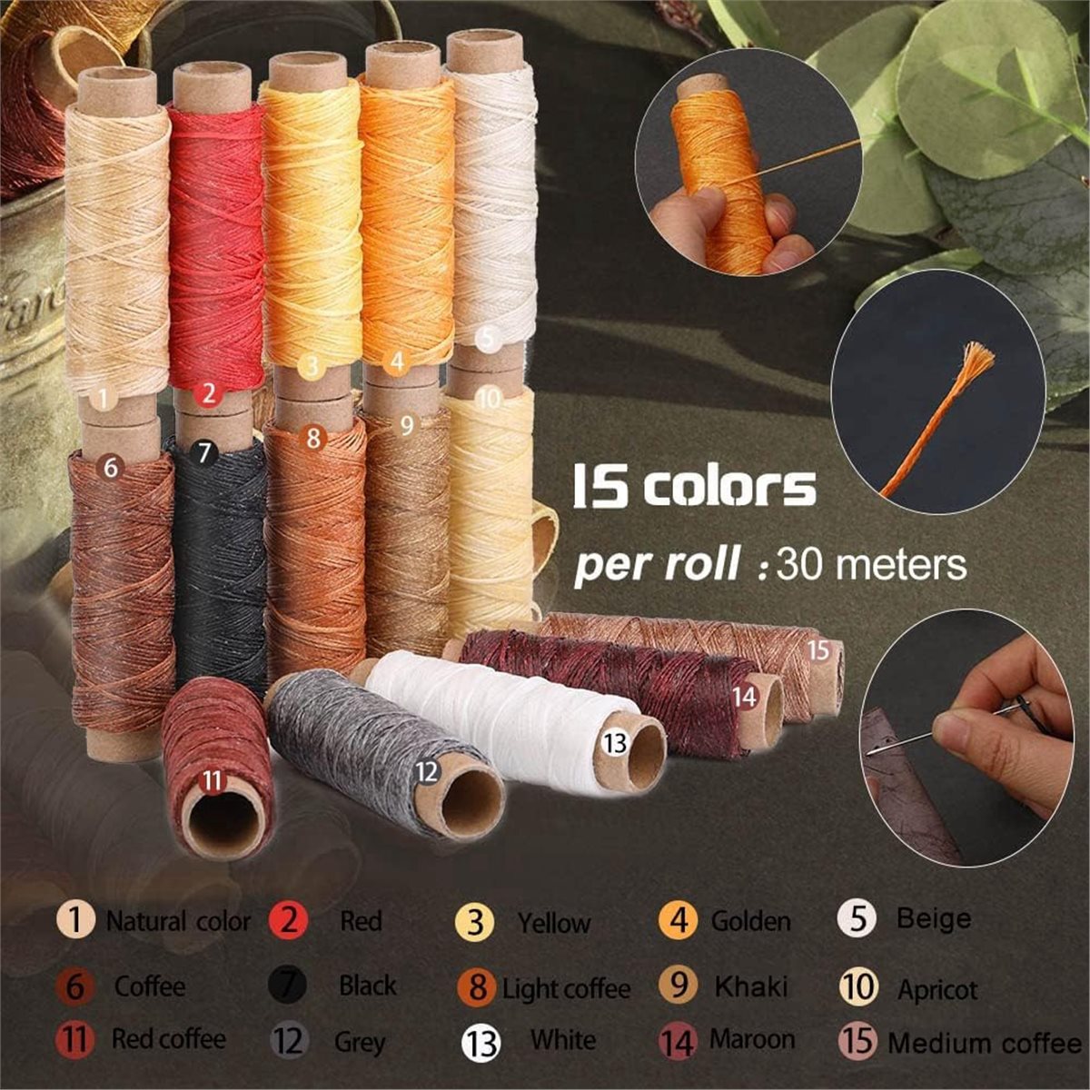66Pcs Peralatan Kerja Kulit de - Beginner Leatherwork Kit ulasan dan harga
