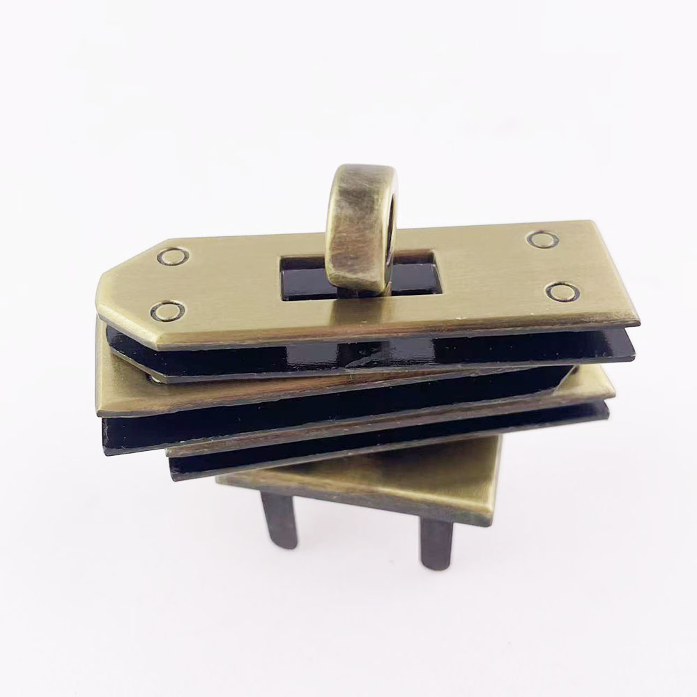 1set(4pcs) 46mm Kunci Tas Loga - Leatherwork Hardware ulasan dan harga