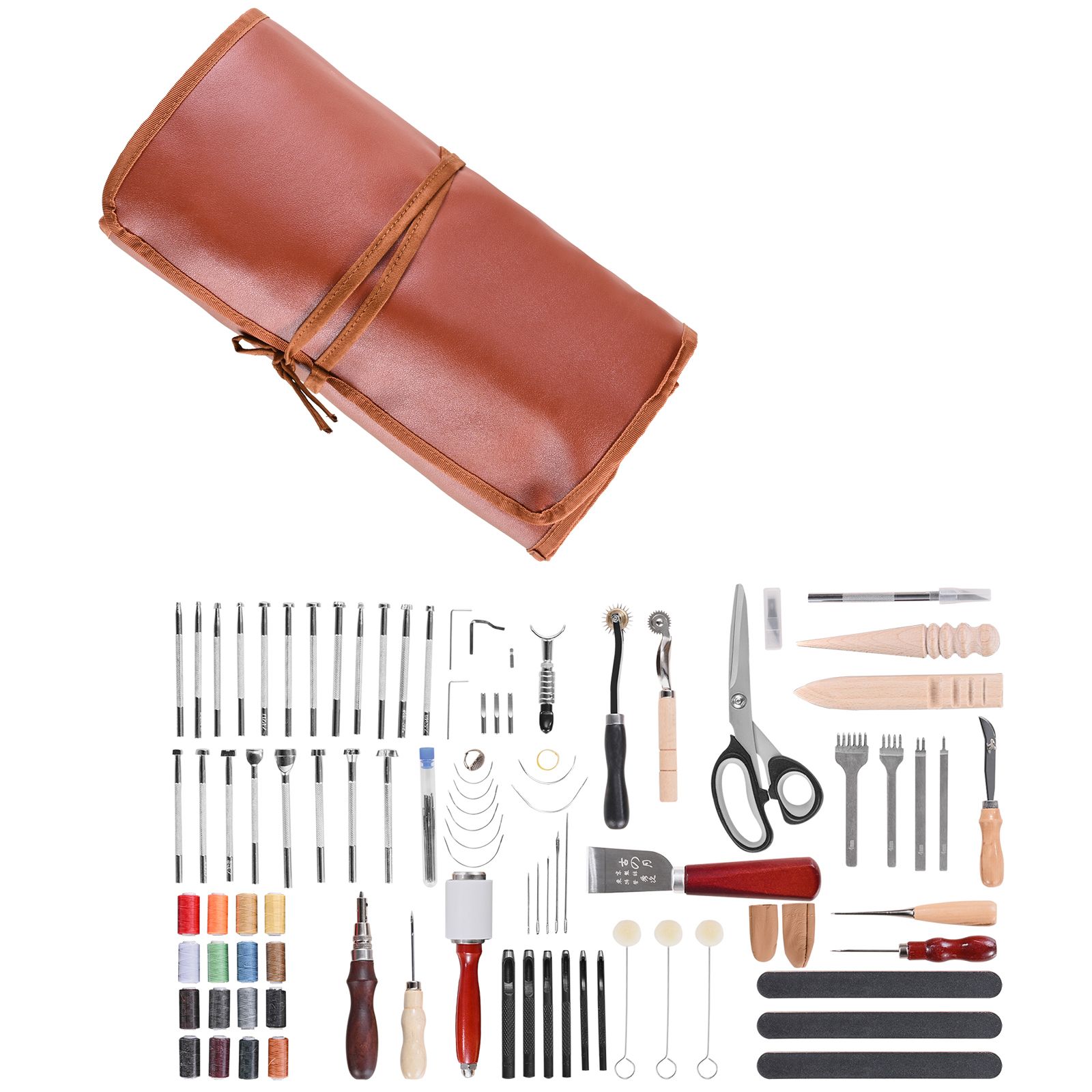 Kit Peralatan Kerja Kulit, 92  - Beginner Leatherwork Kit ulasan dan harga
