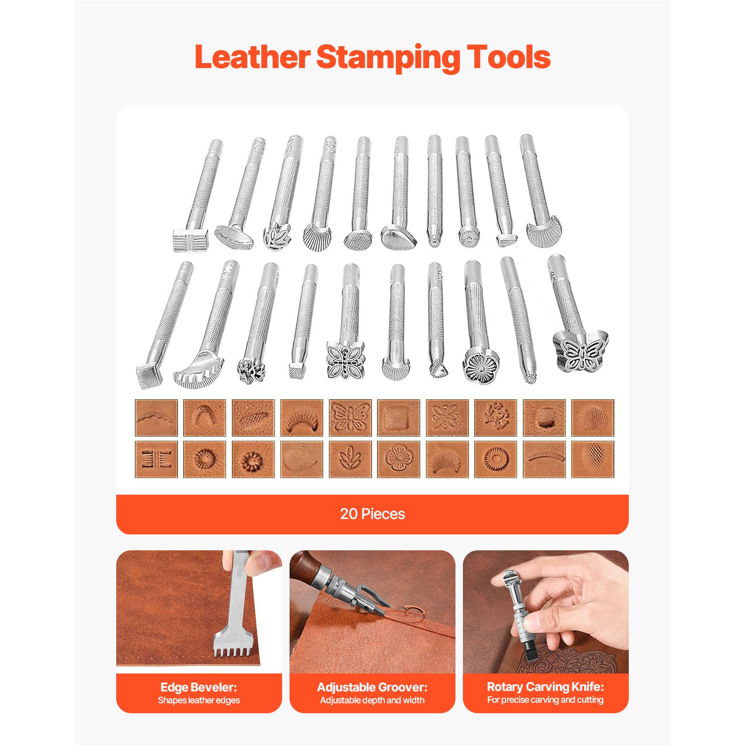 Kit Peralatan Kerja Kulit, 92  - Beginner Leatherwork Kit ulasan dan harga