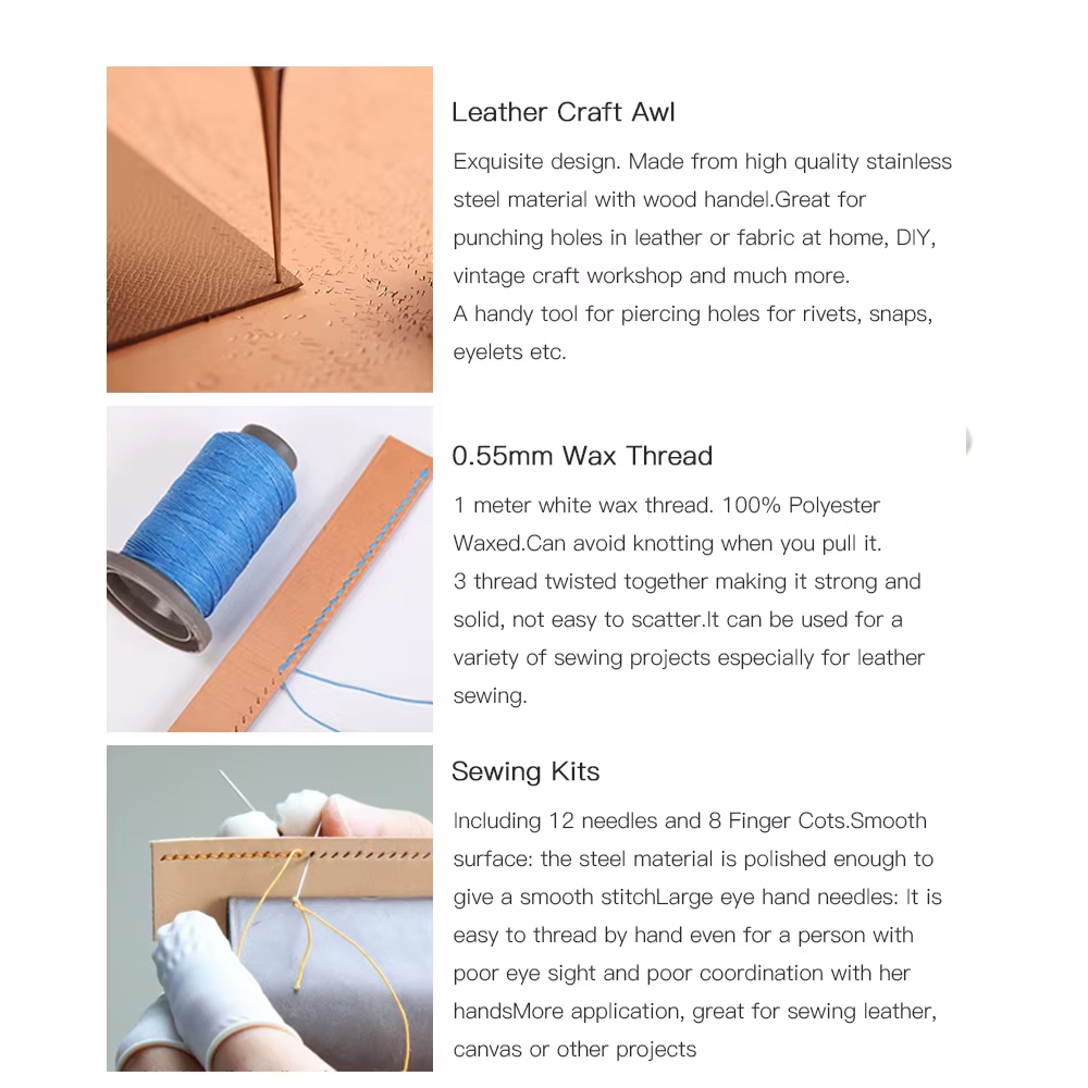 Wuta Profesional Kerajinan Kul - Beginner Leatherwork Kit ulasan dan harga