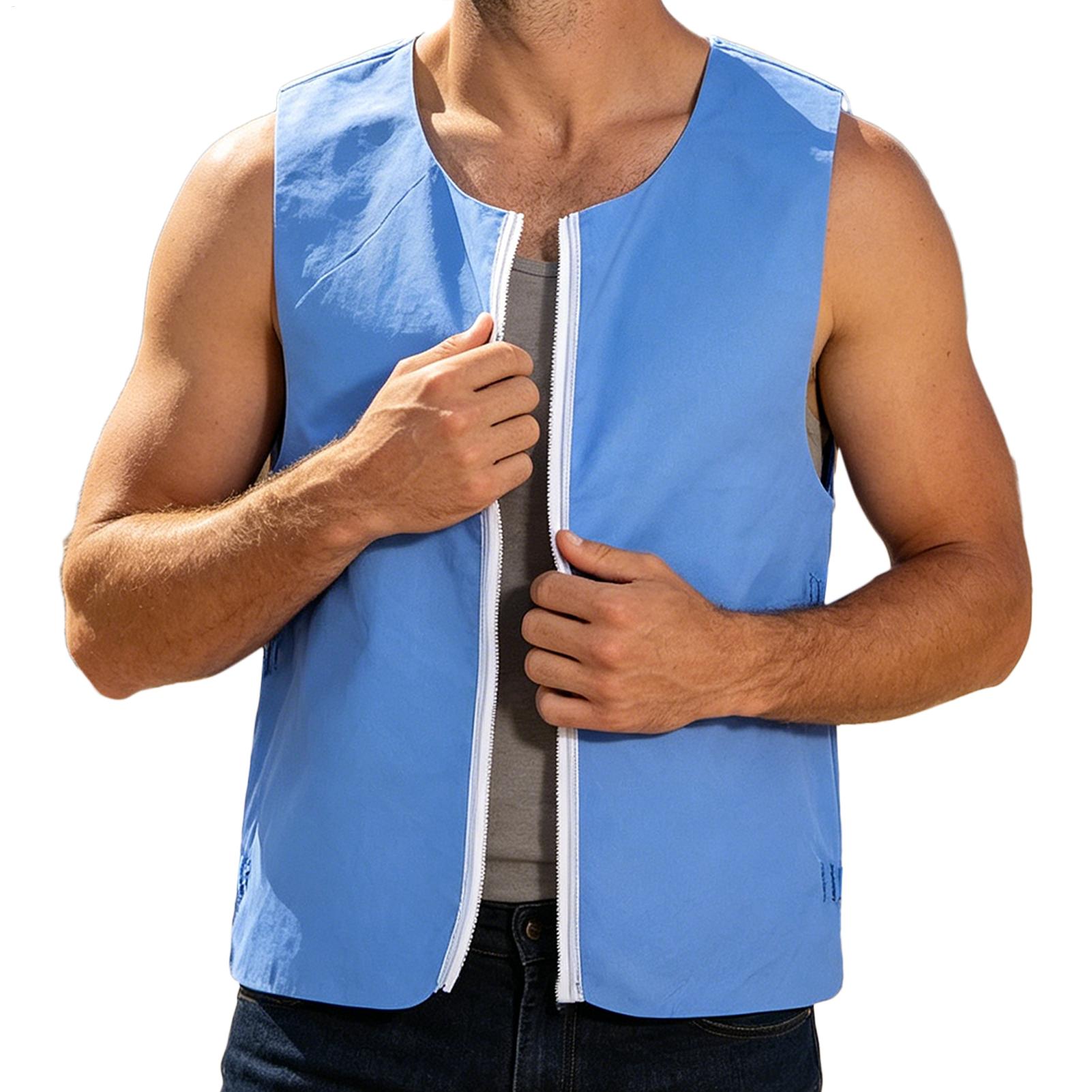 Rompi Pendingin Dapat Digunaka - Leather Work Vest ulasan dan harga