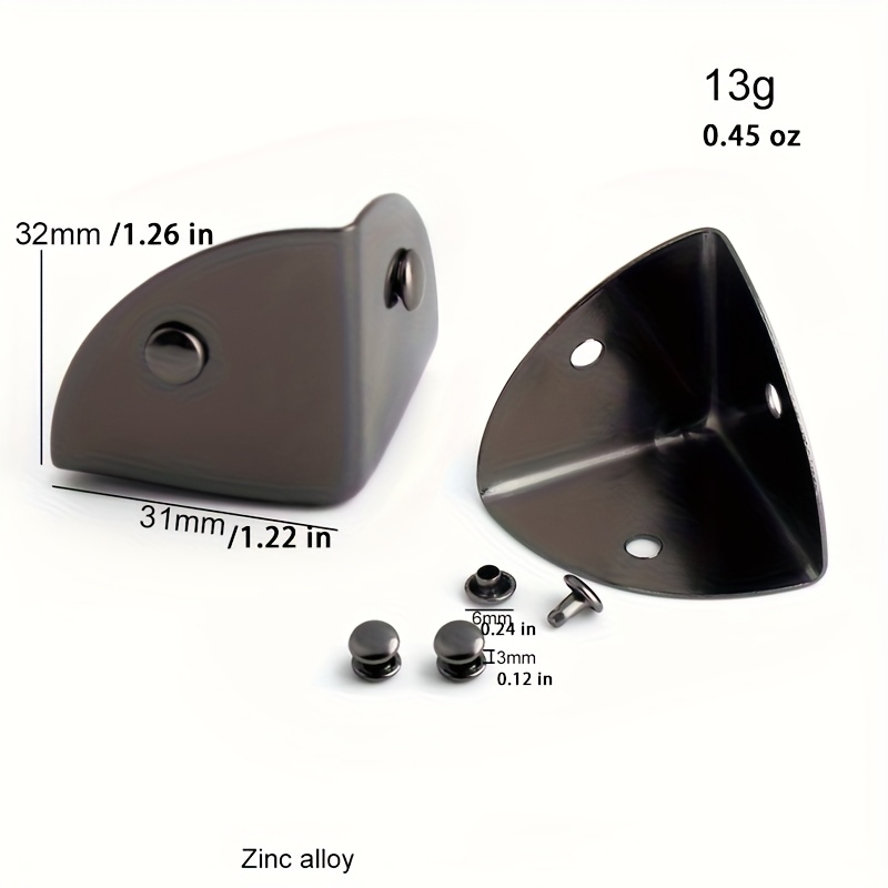 4 Buah Gesper Pelindung Sudut  - Leatherwork Hardware ulasan dan harga