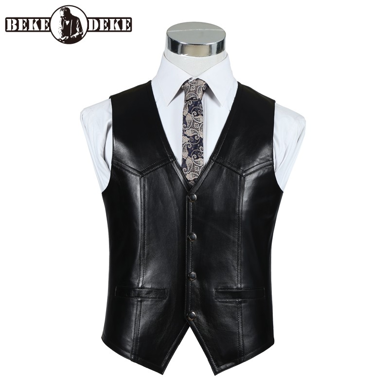 Rompi Kulit Domba Kulit Asli J - Leather Work Vest ulasan dan harga