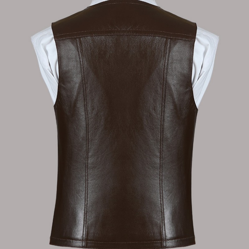 Rompi Kulit Domba Kulit Asli J - Leather Work Vest ulasan dan harga