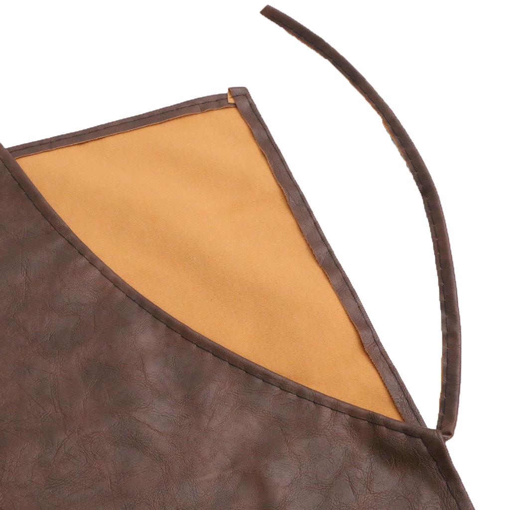 Apron Dapur Kulit PU Unisex Ta - Leather Work Vest ulasan dan harga